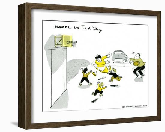 Hazel Cartoon-Ted Key-Framed Giclee Print