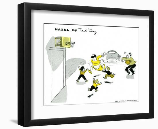 Hazel Cartoon-Ted Key-Framed Giclee Print