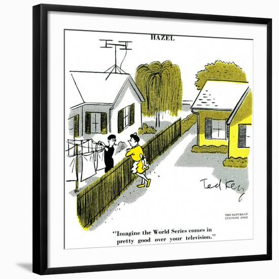 Hazel Cartoon-Ted Key-Framed Giclee Print