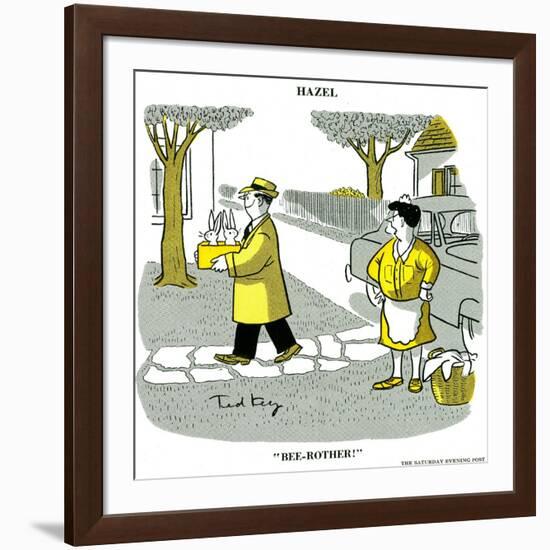 Hazel Cartoon-Ted Key-Framed Giclee Print