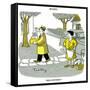 Hazel Cartoon-Ted Key-Framed Stretched Canvas