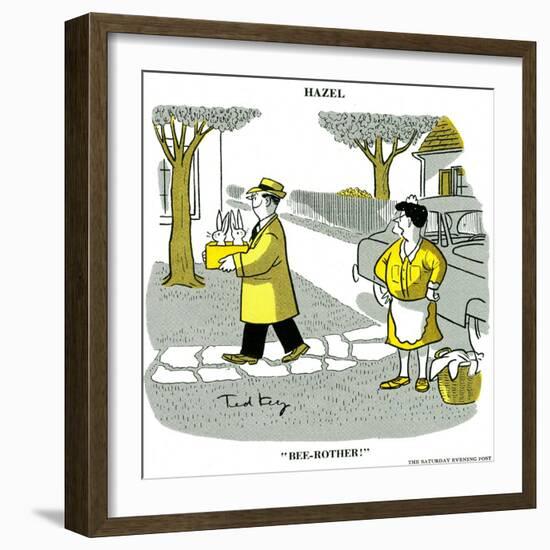 Hazel Cartoon-Ted Key-Framed Giclee Print