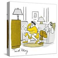 Hazel Cartoon-Ted Key-Stretched Canvas