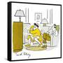 Hazel Cartoon-Ted Key-Framed Stretched Canvas