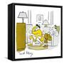 Hazel Cartoon-Ted Key-Framed Stretched Canvas