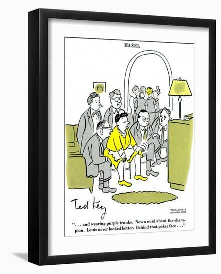 Hazel Cartoon-Ted Key-Framed Giclee Print