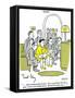 Hazel Cartoon-Ted Key-Framed Stretched Canvas