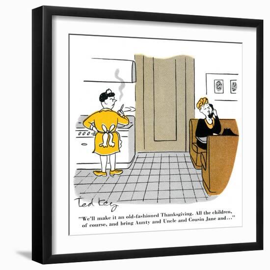 Hazel Cartoon-Ted Key-Framed Premium Giclee Print