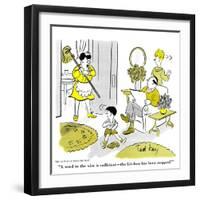 Hazel Cartoon-Ted Key-Framed Giclee Print