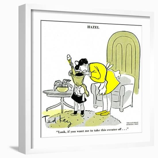 Hazel Cartoon-Ted Key-Framed Giclee Print