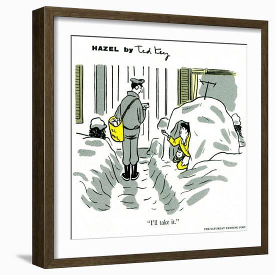 Hazel Cartoon-Ted Key-Framed Giclee Print