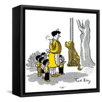 Hazel Cartoon-Ted Key-Framed Stretched Canvas