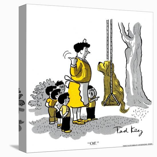 Hazel Cartoon-Ted Key-Stretched Canvas