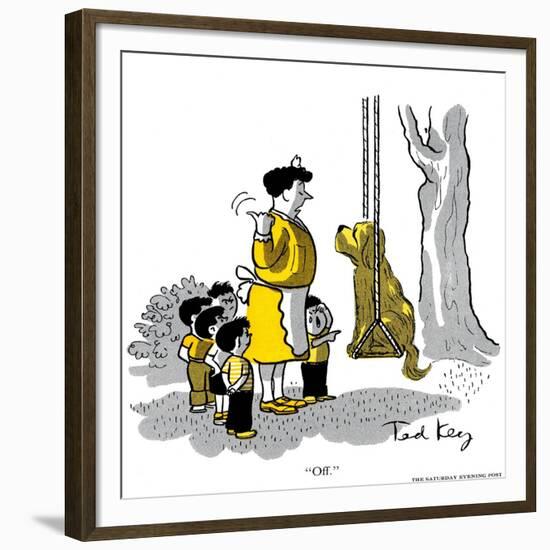 Hazel Cartoon-Ted Key-Framed Giclee Print