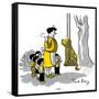 Hazel Cartoon-Ted Key-Framed Stretched Canvas