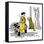 Hazel Cartoon-Ted Key-Framed Stretched Canvas