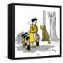 Hazel Cartoon-Ted Key-Framed Stretched Canvas