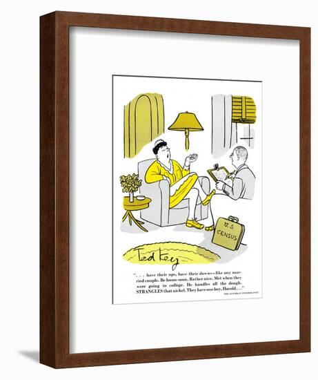 Hazel Cartoon-Ted Key-Framed Giclee Print