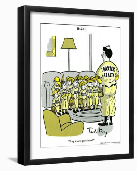 Hazel Cartoon-Ted Key-Framed Giclee Print