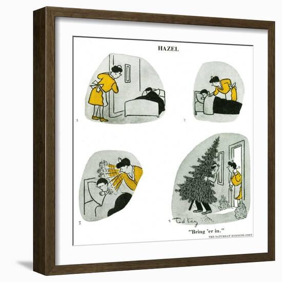 Hazel Cartoon-Ted Key-Framed Giclee Print