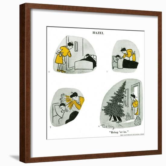 Hazel Cartoon-Ted Key-Framed Giclee Print