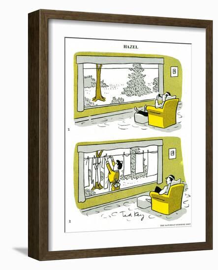 Hazel Cartoon-Ted Key-Framed Giclee Print