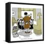 Hazel Cartoon-Ted Key-Framed Stretched Canvas