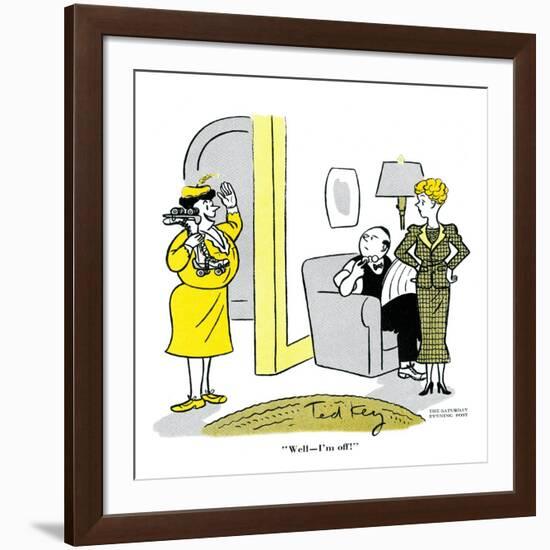 Hazel Cartoon-Ted Key-Framed Giclee Print