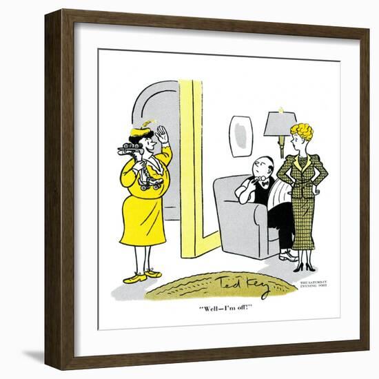 Hazel Cartoon-Ted Key-Framed Giclee Print