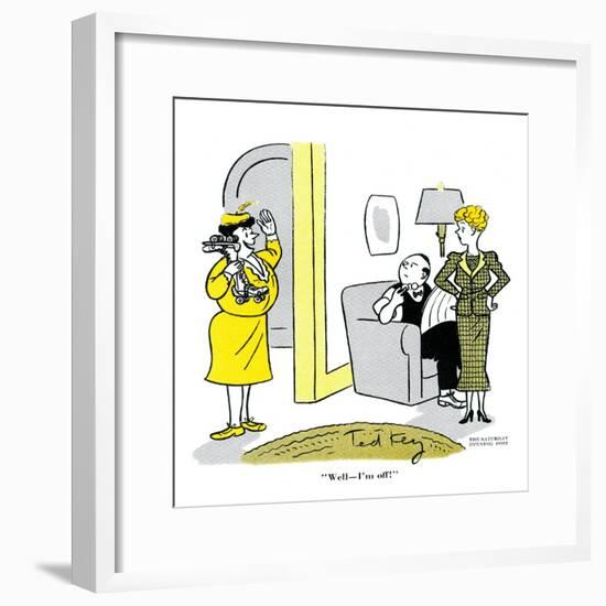 Hazel Cartoon-Ted Key-Framed Giclee Print