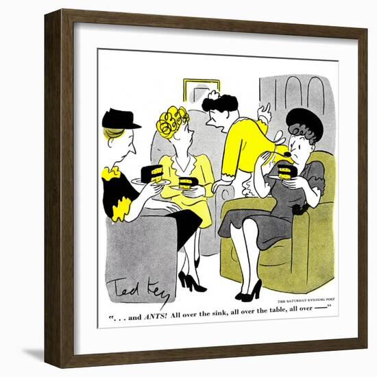 Hazel Cartoon-Ted Key-Framed Giclee Print