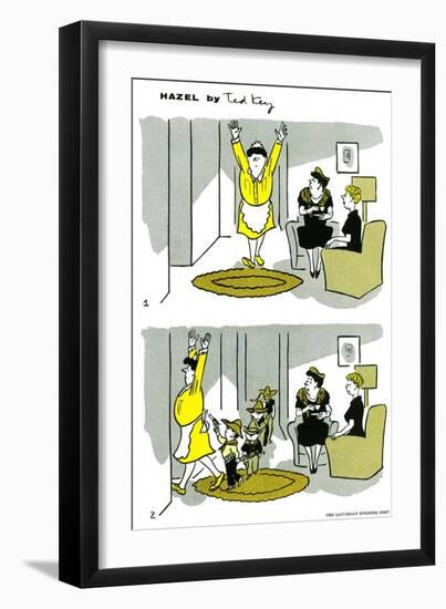 Hazel Cartoon-Ted Key-Framed Giclee Print