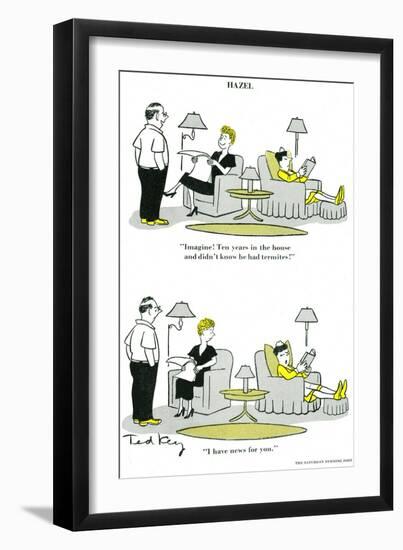 Hazel Cartoon-Ted Key-Framed Giclee Print