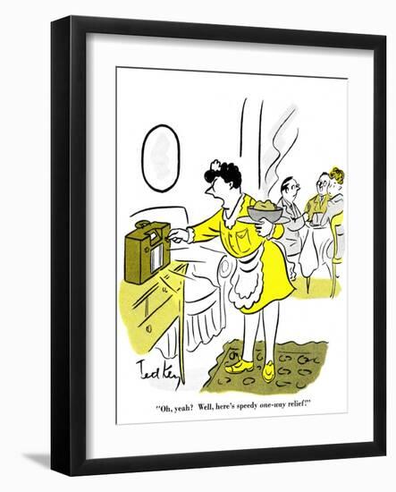 Hazel Cartoon-Ted Key-Framed Giclee Print