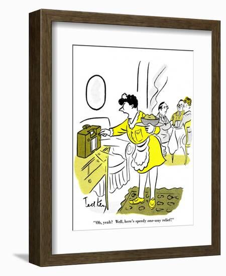 Hazel Cartoon-Ted Key-Framed Giclee Print