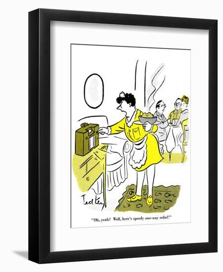 Hazel Cartoon-Ted Key-Framed Giclee Print