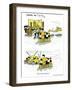 Hazel Cartoon-Ted Key-Framed Giclee Print