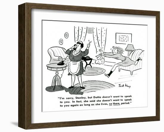 Hazel Cartoon-Ted Key-Framed Giclee Print