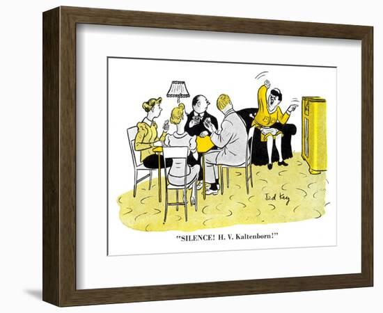 Hazel Cartoon-Ted Key-Framed Giclee Print