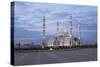 Hazrat Sultan Mosque, the Largest in Central Asia, at Dusk, Astana, Kazakhstan, Central Asia-Gavin Hellier-Stretched Canvas