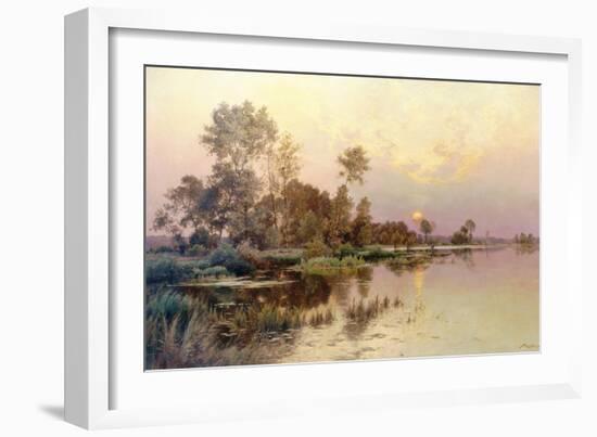 Hazy Sunshine (Sunset)-Albert Gabriel Rigolot-Framed Giclee Print