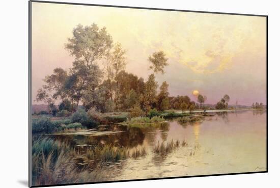 Hazy Sunshine (Sunset)-Albert Gabriel Rigolot-Mounted Giclee Print