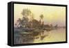 Hazy Sunshine-Albert Gabriel Rigolot-Framed Stretched Canvas