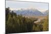 Hazy Teton Range from Snake River Overlook in Autumn (Fall), Grand Teton National Park, Wyoming-Eleanor Scriven-Mounted Photographic Print