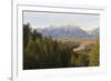 Hazy Teton Range from Snake River Overlook in Autumn (Fall), Grand Teton National Park, Wyoming-Eleanor Scriven-Framed Photographic Print