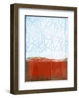 Hazy Trees Abstract Study-Emma Moore-Framed Art Print