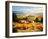 Hazy Tuscan Farm-S. Hinus-Framed Art Print