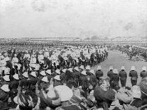 Watching a Football Match Between the Lancashire Fusiliers and Border Regiments, Delhi, 1910s-HD Girdwood-Giclee Print