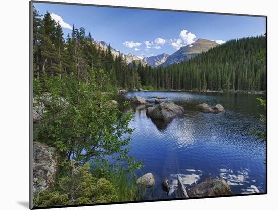 Hdr, Digital Composite, Bear Lake, Rocky Mountain National Park, Colorado, Usa-Rick A Brown-Mounted Photographic Print