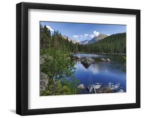 Hdr, Digital Composite, Bear Lake, Rocky Mountain National Park, Colorado, Usa-Rick A Brown-Framed Photographic Print